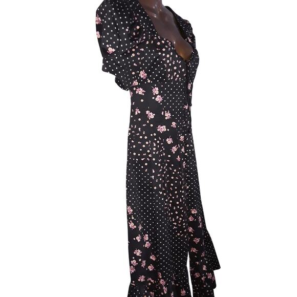 NWT For Love & Lemons Sz S CAMELLIA Midi Maxi Floral Paisley Dress - Picture 8 of 15